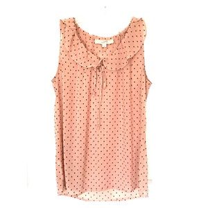 XS Sheer Sleeveless LOFT blouse